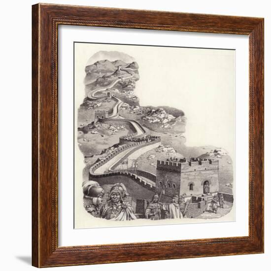 The Great Wall of China-Pat Nicolle-Framed Giclee Print