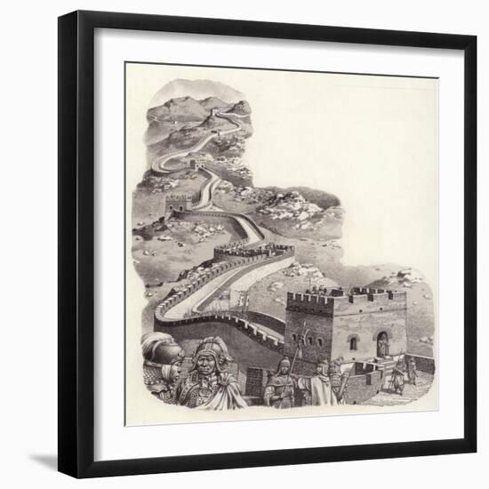 The Great Wall of China-Pat Nicolle-Framed Giclee Print