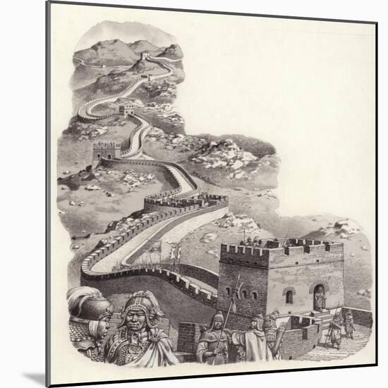 The Great Wall of China-Pat Nicolle-Mounted Giclee Print