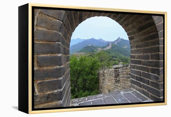 The Great Wall, Qianjiadian Scenic Area, East Part of Yanqing Geopark, Near Beijing, China-Stuart Westmorland-Framed Premier Image Canvas