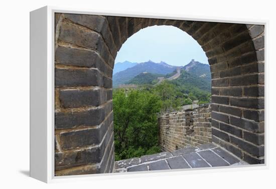 The Great Wall, Qianjiadian Scenic Area, East Part of Yanqing Geopark, Near Beijing, China-Stuart Westmorland-Framed Premier Image Canvas