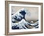 The Great Wave at Kanagawa (from 36 views of Mount Fuji), c.1829-Katsushika Hokusai-Framed Art Print