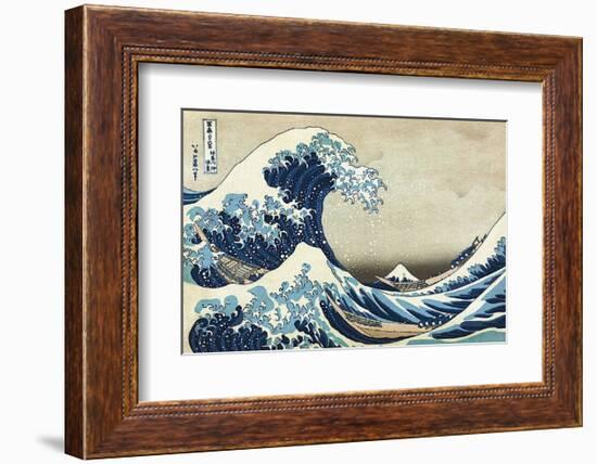 The Great Wave at Kanagawa-Katsushika Hokusai-Framed Art Print