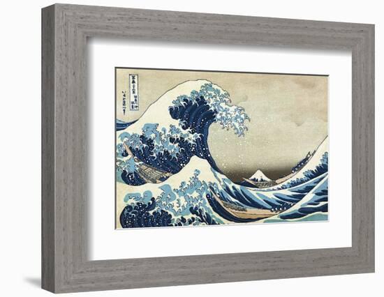 The Great Wave at Kanagawa-Katsushika Hokusai-Framed Art Print