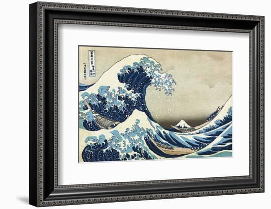 The Great Wave at Kanagawa-Katsushika Hokusai-Framed Art Print