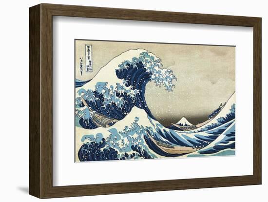 The Great Wave at Kanagawa-Katsushika Hokusai-Framed Art Print