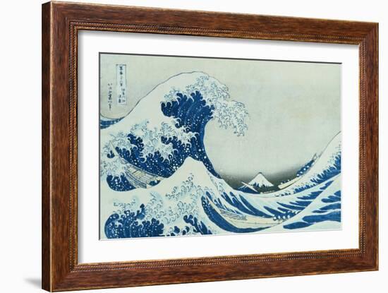 The Great Wave of Kanagawa, 1831-Katsushika Hokusai-Framed Giclee Print