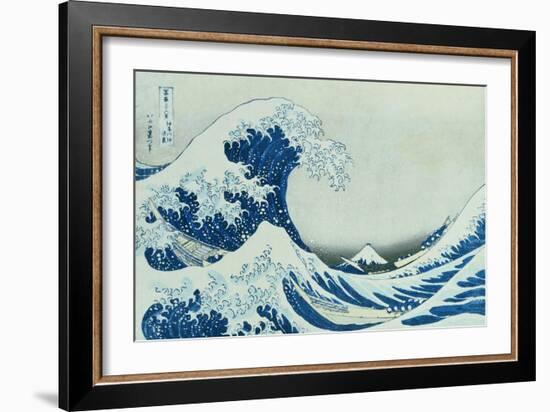 The Great Wave of Kanagawa, 1831-Katsushika Hokusai-Framed Giclee Print