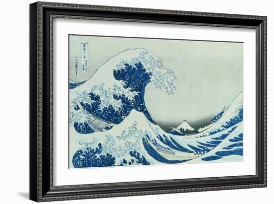 The Great Wave of Kanagawa, 1831-Katsushika Hokusai-Framed Giclee Print