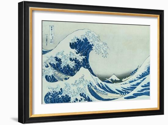 The Great Wave of Kanagawa, 1831-Katsushika Hokusai-Framed Giclee Print