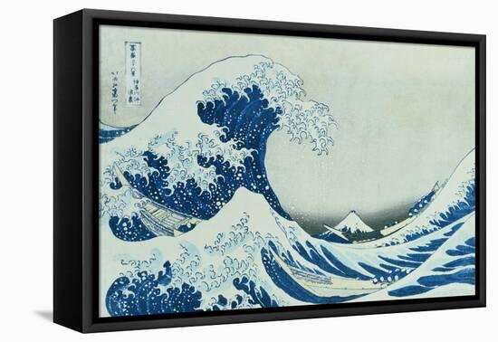 The Great Wave of Kanagawa, 1831-Katsushika Hokusai-Framed Premier Image Canvas