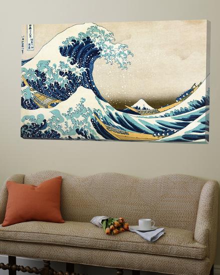 the great wave off kanagawa c 1829 loft art by katsushika hokusai