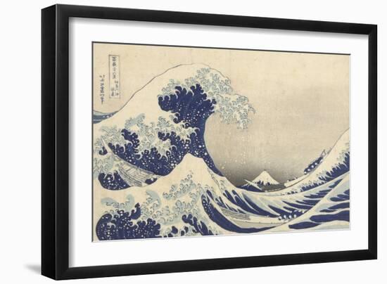 The Great Wave off Kanagawa, c.1830-Katsushika Hokusai-Framed Giclee Print