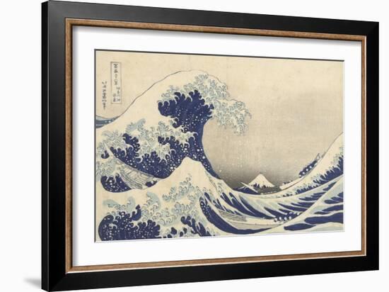 The Great Wave off Kanagawa, c.1830-Katsushika Hokusai-Framed Giclee Print