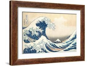 The Great Wave off Kanagawa, c.1830-Katsushika Hokusai-Framed Giclee Print