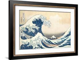 The Great Wave off Kanagawa, c.1830-Katsushika Hokusai-Framed Giclee Print