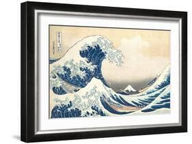 The Great Wave off Kanagawa, c.1830-Katsushika Hokusai-Framed Giclee Print