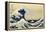 The Great Wave off Kanagawa from from the Series '36 Views of Mt. Fuji'; 1831 (Hand-Coloured Woodbl-Katsushika Hokusai-Framed Premier Image Canvas