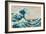 The Great Wave off Kanagawa, Mount Fuji, Vintage Japanese Woodblock Print, 1830s-Hokusai-Framed Art Print