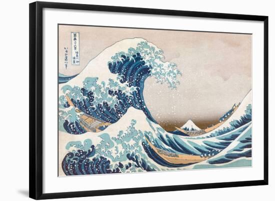 The Great Wave Off Kanagawa-null-Framed Art Print