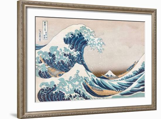 The Great Wave Off Kanagawa-null-Framed Art Print