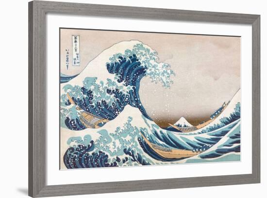 The Great Wave Off Kanagawa-null-Framed Art Print