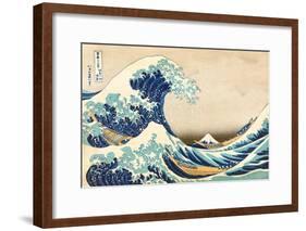 The Great Wave off Kanagawa-Katsushika Hokusai-Framed Art Print