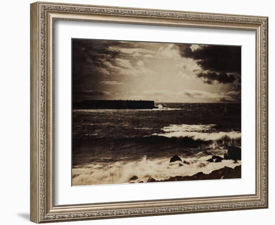 The Great Wave, Sete, 1856-9-Gustave Le Gray-Framed Giclee Print