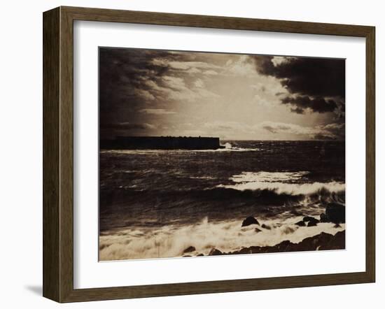 The Great Wave, Sete, 1856-9-Gustave Le Gray-Framed Giclee Print