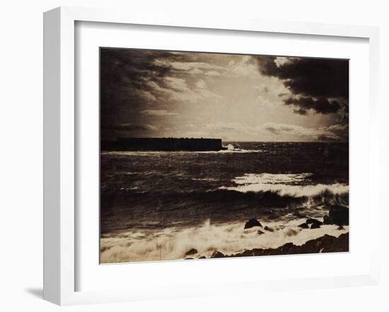 The Great Wave, Sete, 1856-9-Gustave Le Gray-Framed Giclee Print
