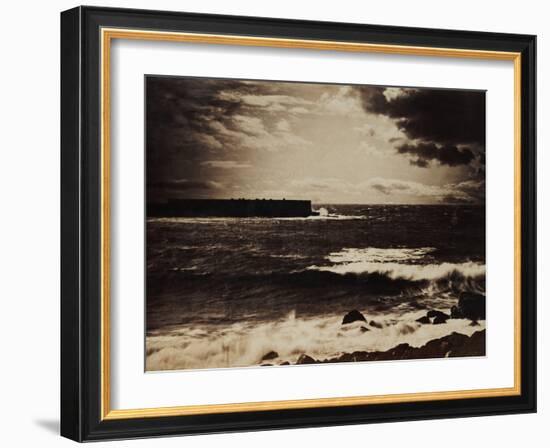 The Great Wave, Sete, 1856-9-Gustave Le Gray-Framed Giclee Print