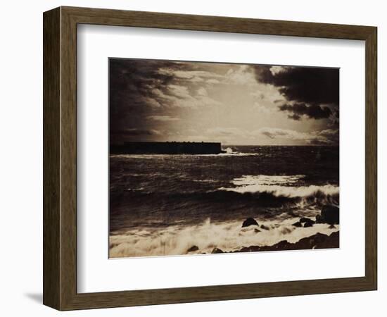 The Great Wave, Sete, 1856-9-Gustave Le Gray-Framed Giclee Print