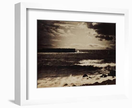 The Great Wave, Sete, 1856-9-Gustave Le Gray-Framed Giclee Print