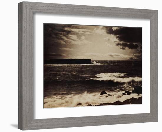 The Great Wave, Sete, 1856-9-Gustave Le Gray-Framed Giclee Print