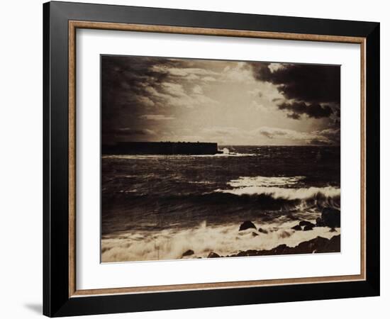 The Great Wave, Sete, 1856-9-Gustave Le Gray-Framed Giclee Print