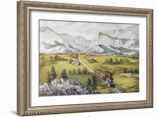 The Great West-Currier & Ives-Framed Giclee Print