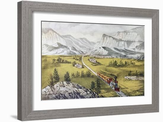 The Great West-Currier & Ives-Framed Giclee Print