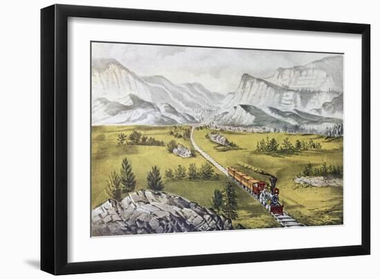 The Great West-Currier & Ives-Framed Giclee Print