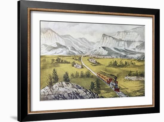 The Great West-Currier & Ives-Framed Giclee Print