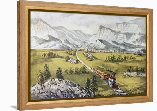 The Great West-Currier & Ives-Framed Premier Image Canvas