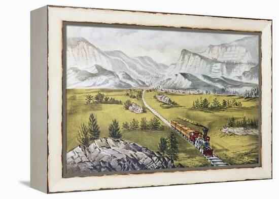 The Great West-Currier & Ives-Framed Premier Image Canvas