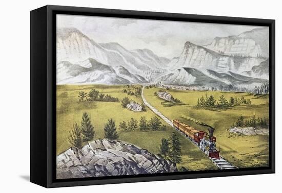 The Great West-Currier & Ives-Framed Premier Image Canvas