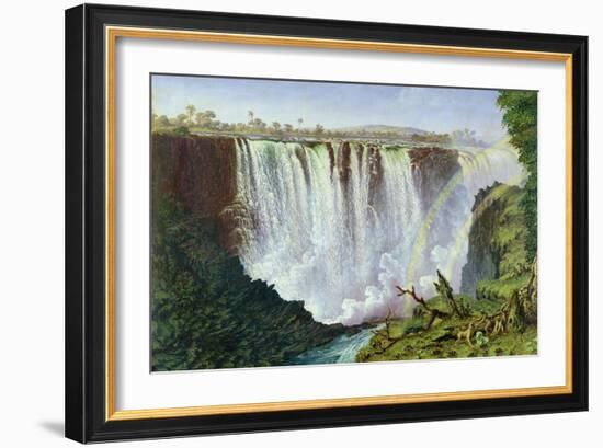 The Great Western Fall, Victoria Falls, 1862-Thomas Baines-Framed Giclee Print