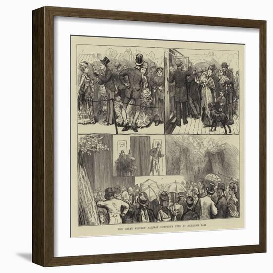 The Great Western Railway Company's Fete at Nuneham Park-William III Bromley-Framed Giclee Print