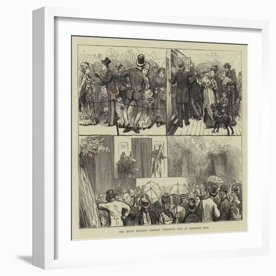 The Great Western Railway Company's Fete at Nuneham Park-William III Bromley-Framed Giclee Print