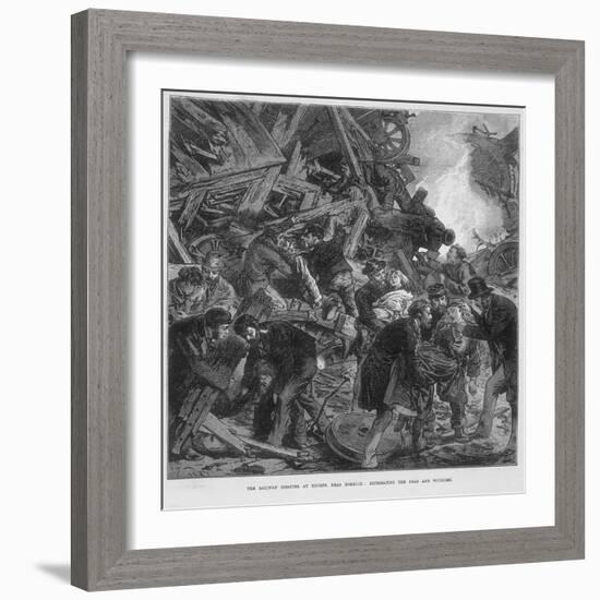 The Great Western Railway Disaster at Thorpe Near Norwich, 10 September 1874-null-Framed Giclee Print