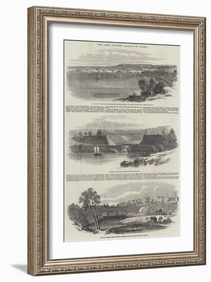 The Great Western Railway of Canada-null-Framed Giclee Print