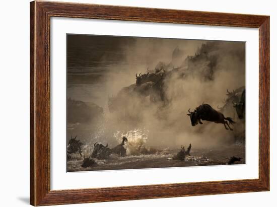 The Great Wildebeest Migration-Adrian Wray-Framed Photographic Print