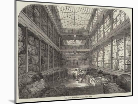 The Great Wool-Floor at the London Docks-null-Mounted Giclee Print
