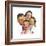The Greatest Joys Are Shared (or Family of Four)-Norman Rockwell-Framed Giclee Print